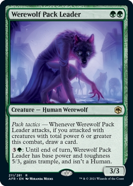 Werewolf Pack Leader Dungeons & Dragons- Adventures in the Forgotten Realms
